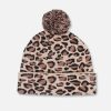 Dame SKECHERS Hatter & Hansker | Leopard Jacquard Knit Cuff Hat