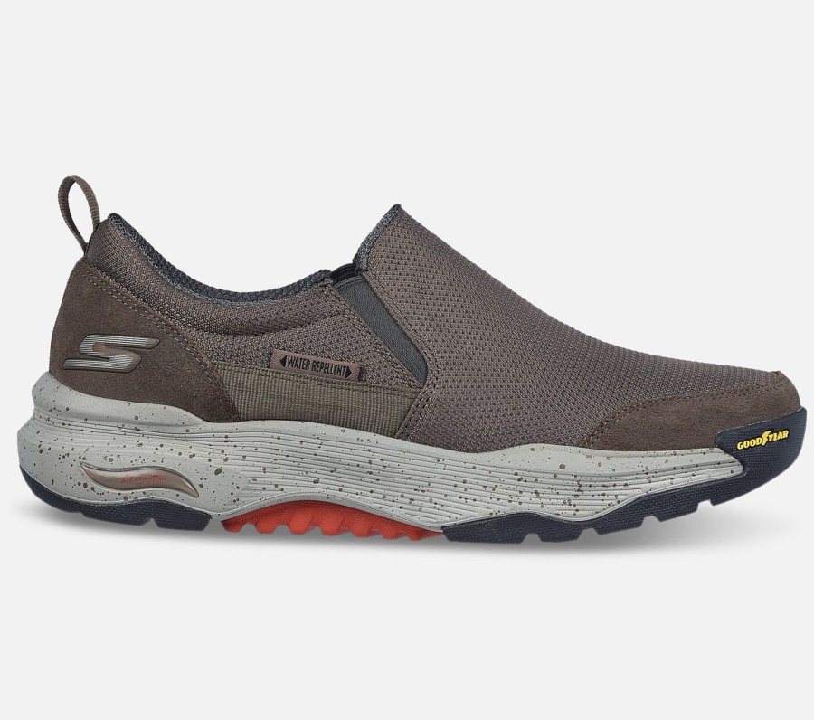 Herre SKECHERS Sko | Go Walk Arch Fit Outdoor: Castle Rock - Water Repellent