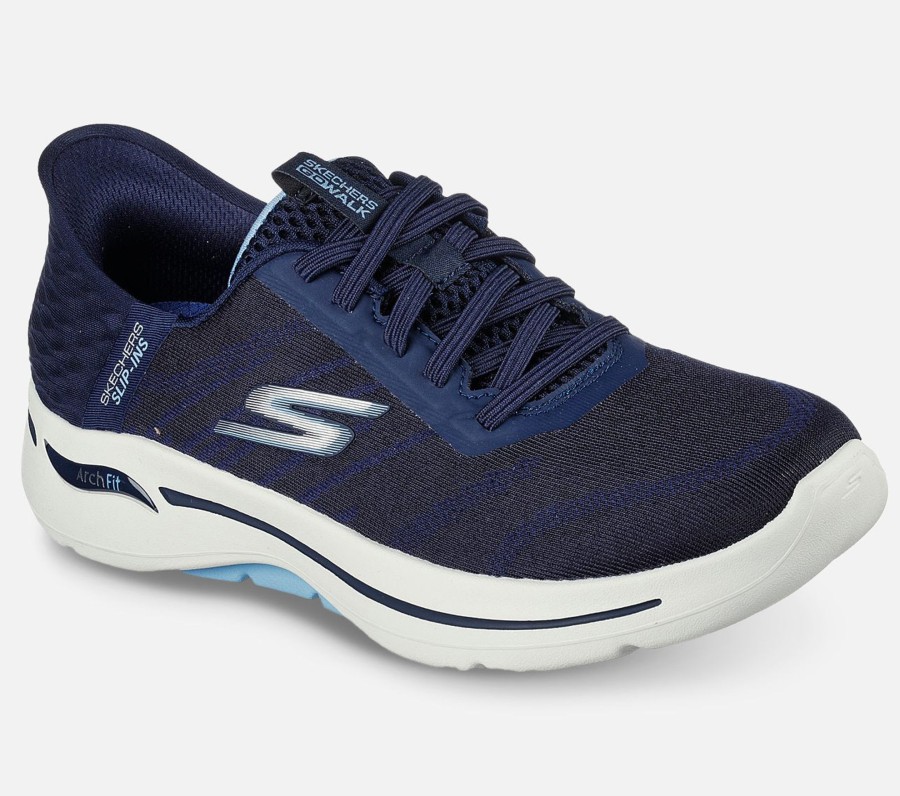 Dame SKECHERS Sko | Slip-Ins: Go Walk Arch Fit - Wavy Sky