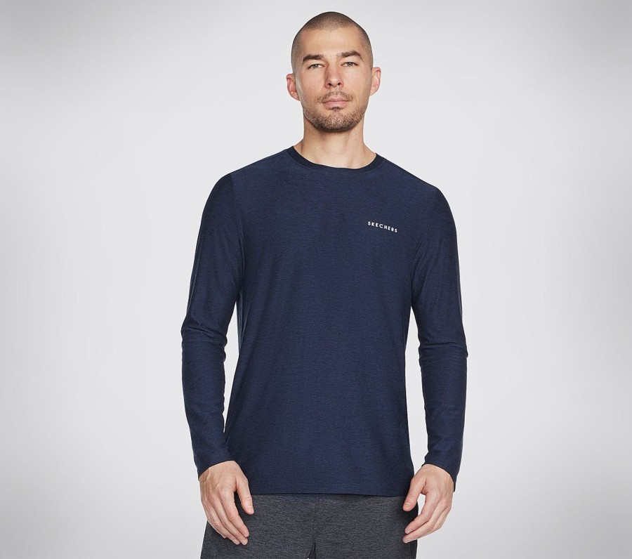 Herre SKECHERS Klaer | Go Dri All Day Long Sleeve Tee