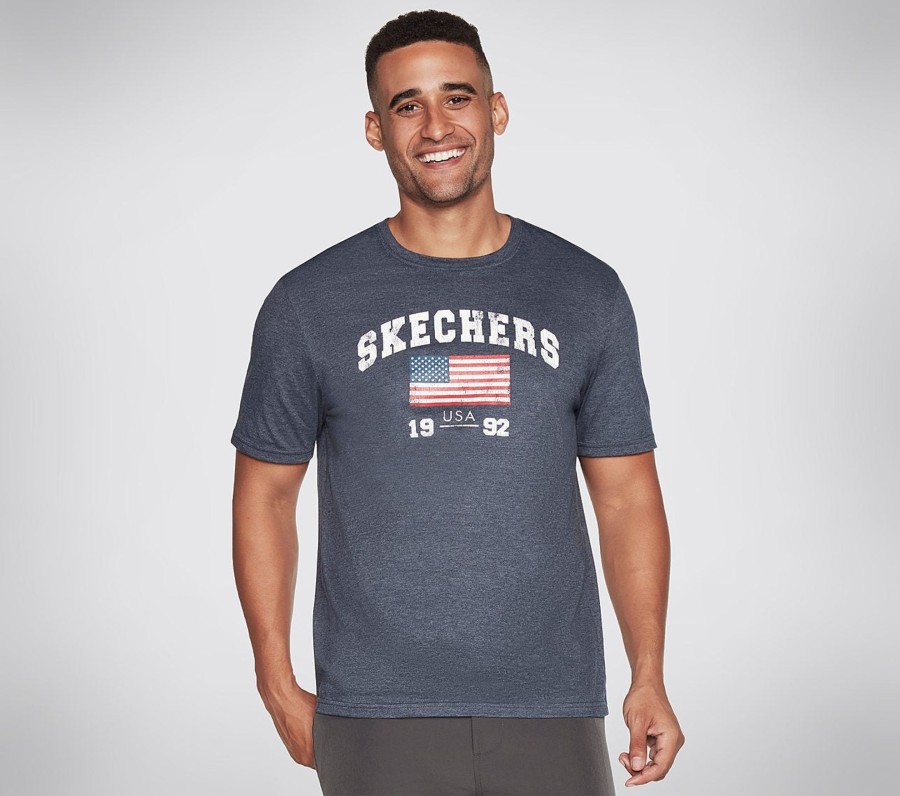 Herre SKECHERS Klaer | Flag Heritage T-Shirt