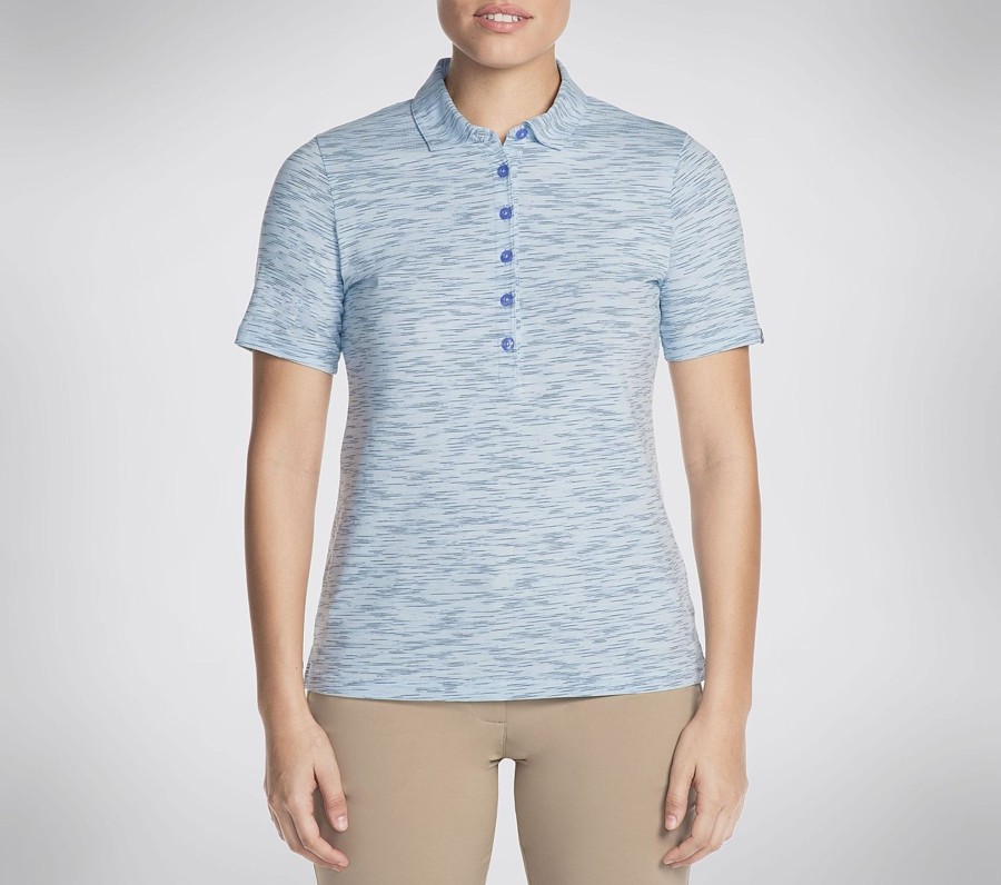 Dame SKECHERS Klaer | Space Dye Polo T-Skjorte