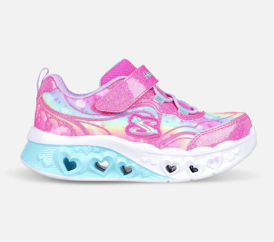 Barn SKECHERS Sko | Flutter Heart Lights - Groovy Swirl