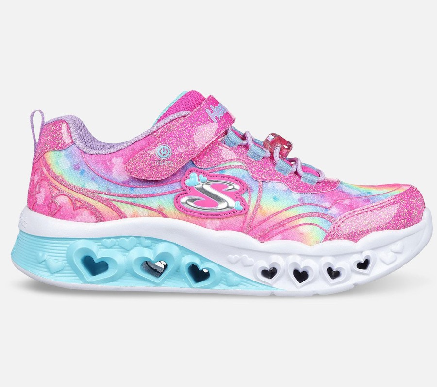 Barn SKECHERS Sko | Flutter Heart Lights - Groovy Swirl