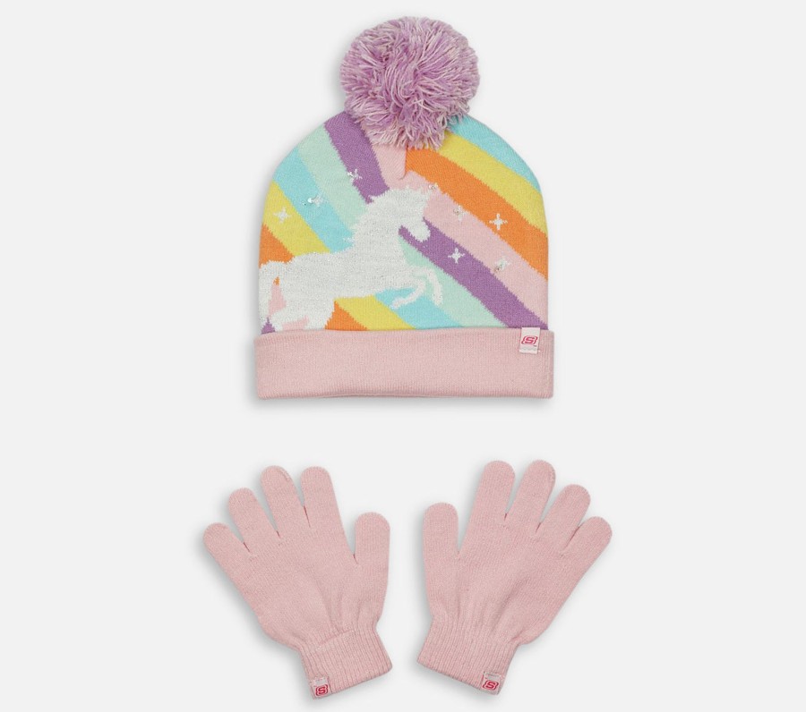 Barn SKECHERS Luer Og Hansker | Unicorn Dream Hat Set